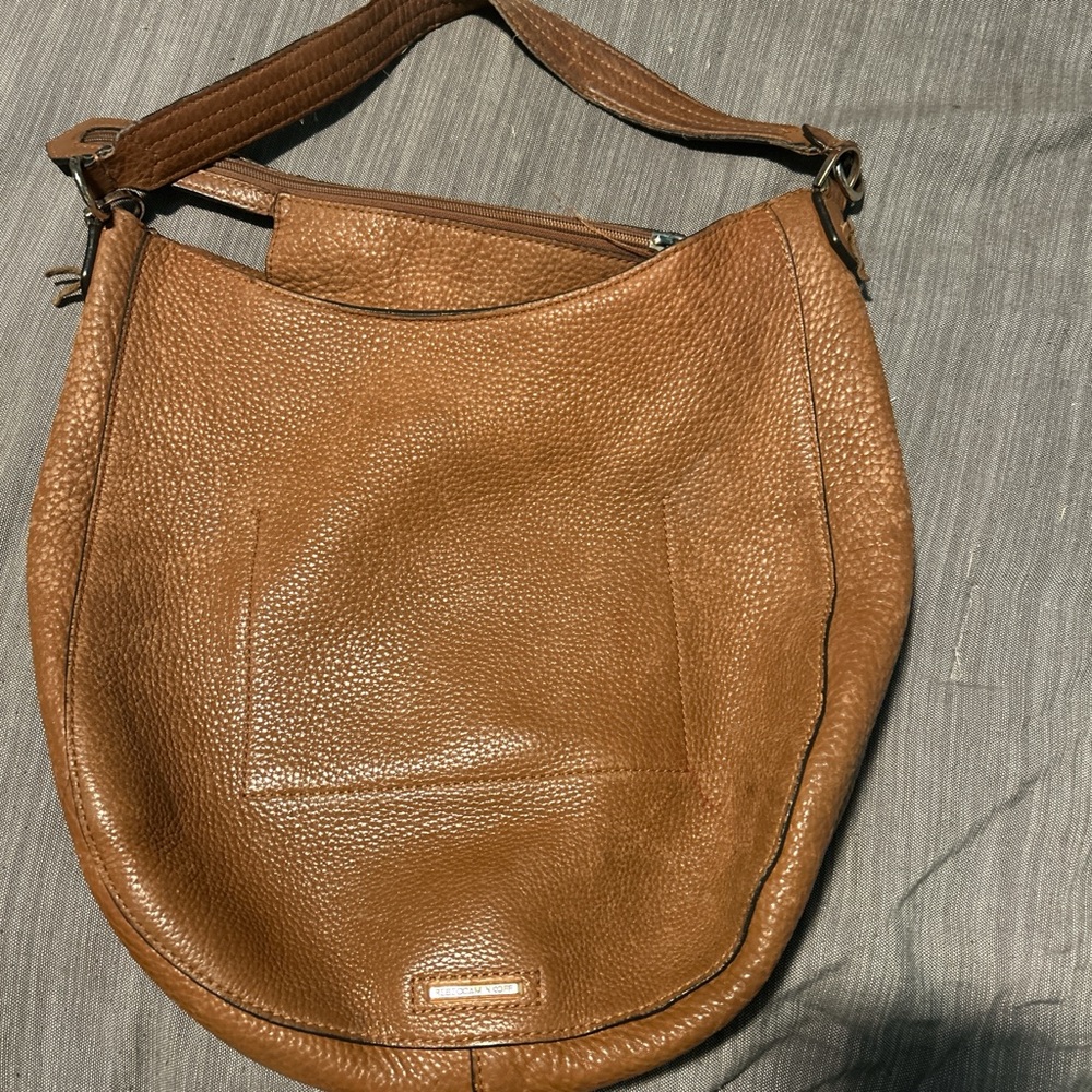 Brown Leather Hobo Bag